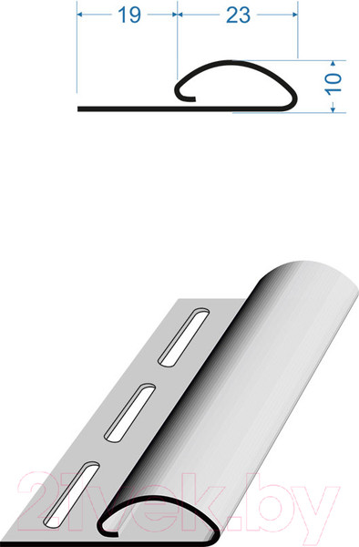 Изображение товара Финишный профиль Docke Lux (3.05м, орех)