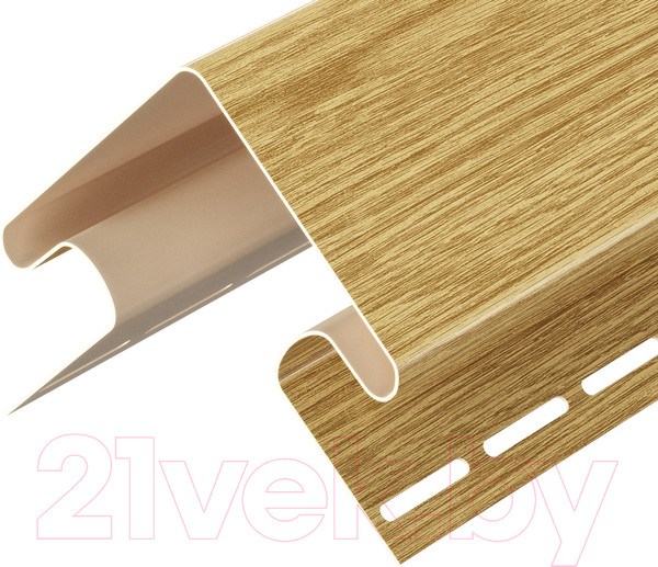 Изображение товара Угол для сайдинга Docke Lux Внешний (75мм, зрелый каштан)