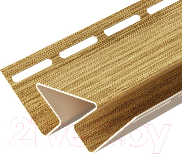 Изображение товара Угол для сайдинга Docke Lux внутренний (3м, зрелый каштан)