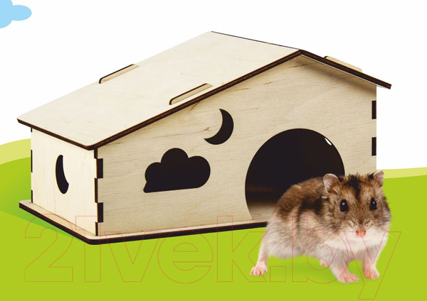 Изображение товара Домик для клетки Woody Тип 2 / 06077