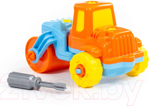 Изображение товара Игрушка-конструктор Полесье Дорожный каток / 77776 (18эл)