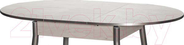 Изображение товара Обеденный стол Древпром Сириус М61 (самерсет/опоры прямые металлик)