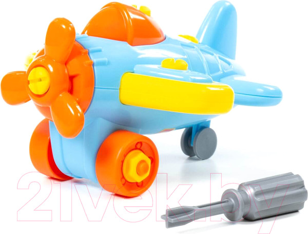 Изображение товара Игрушка-конструктор Полесье Самолет / 77110 (19эл)