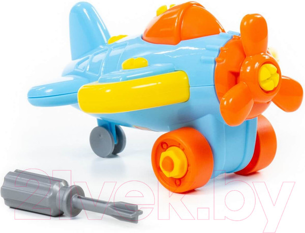Изображение товара Игрушка-конструктор Полесье Самолет / 77110 (19эл)
