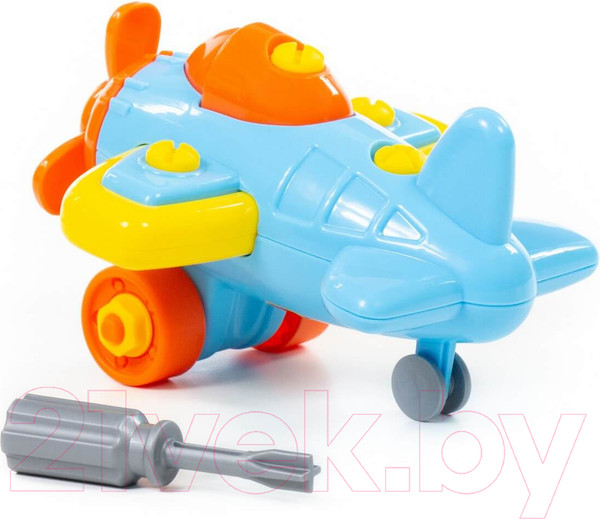 Изображение товара Игрушка-конструктор Полесье Самолет / 77110 (19эл)