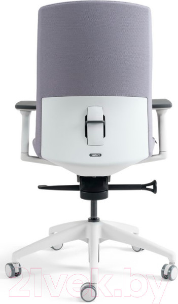 Изображение товара Кресло офисное Bestuhl J2 White Pl без подголовника с подлокотником (серая ткань)