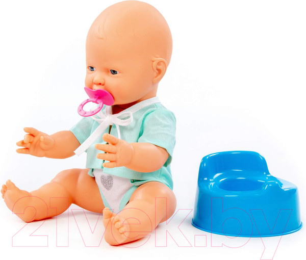 Изображение товара Пупс с аксессуарами Полесье Веселый с соской и горшком / 86785