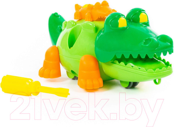 Изображение товара Игрушка-конструктор Полесье Крокодил / 84446 (17эл)