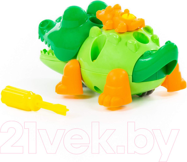 Изображение товара Игрушка-конструктор Полесье Крокодил / 84446 (17эл)