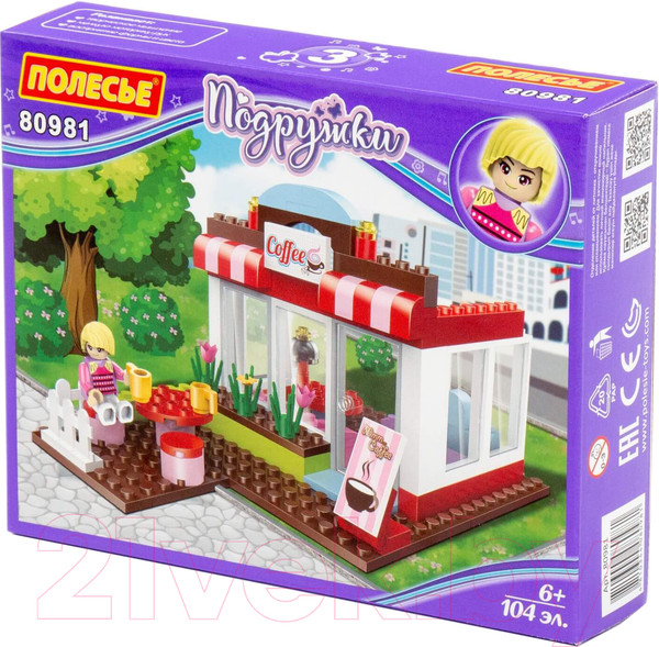 Изображение товара Конструктор Полесье Классик. Подружки-3 / 80981 (104эл)