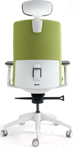 Изображение товара Кресло офисное Bestuhl J2 White Pl с подголовником и подлокотником (зеленая ткань)