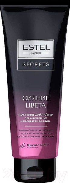 Изображение товара Шампунь для волос Estel Secrets Сияние Цвета Хайлайтер для окрашенных мелированных волос (250мл)