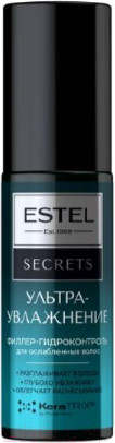 Изображение товара Филлер для волос Estel Secrets Ультраувлажнение Гидроконтроль для ослабленных волос (100мл)