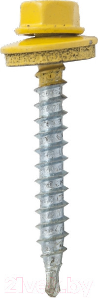Изображение товара Саморез ЕКТ Кровельный с резиновой прокладкой 4.8х29 сверло PT1 / 770153 (250шт, RAL 101)