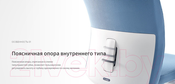 Изображение товара Кресло офисное Bestuhl J2 White Pl без подголовника с подлокотником (серая ткань)