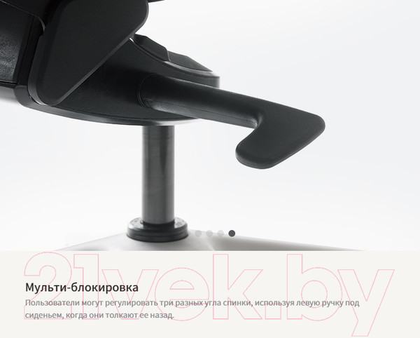 Изображение товара Кресло офисное Bestuhl J2 White Pl без подголовника с подлокотником (серая ткань)