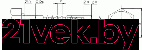 Изображение товара Саморез ЕКТ 8.0x90 / B009784 (6шт)