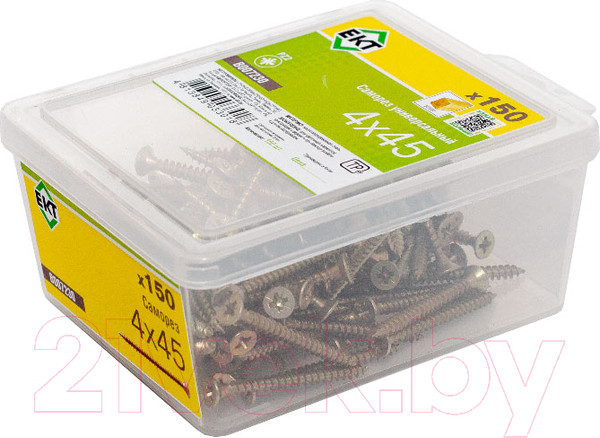 Изображение товара Саморез ЕКТ 4.0х45 / B007230 (150шт, желтый цинк)