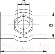 Изображение товара Зажим для каната ЕКТ CV012628 (10шт)