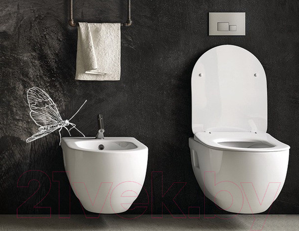 Изображение товара Унитаз подвесной Lucco Brilla Rim ART 100614-101 (с крышкой)