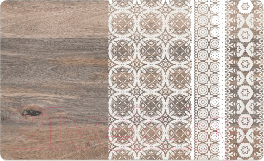 Изображение товара Коврик под миску Tarhong Moroccan Wood / TPMMT0200PMW (древесный с рисунком)