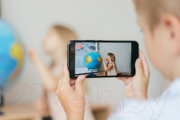 Изображение товара Глобус интерактивный Globen Физико-политический с подсветкой / INT13200288