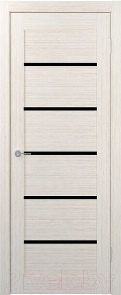 Изображение товара Дверь межкомнатная Stark ST1 ДО 70x200 (бьянко/черный лак)