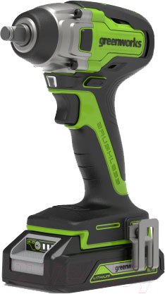 Изображение товара Аккумуляторный гайковерт Greenworks GD24IW400 бесщеточный 24V 400Нм / 3802907 (без АКБ и ЗУ)