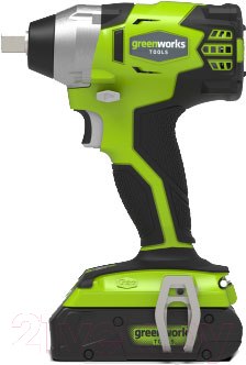 Изображение товара Аккумуляторный гайковерт Greenworks GD24IW400 бесщеточный 24V 400Нм / 3802907 (без АКБ и ЗУ)