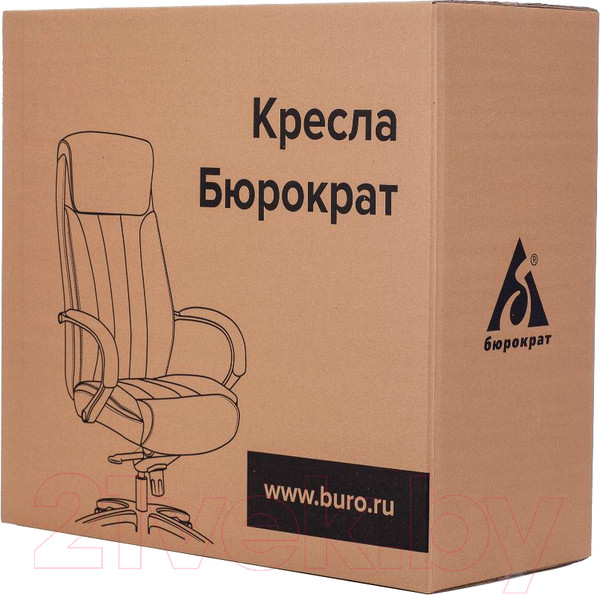 Изображение товара Кресло офисное Бюрократ Т-9925WALNUT/BLACK (черный/кожа крестовина дерево)