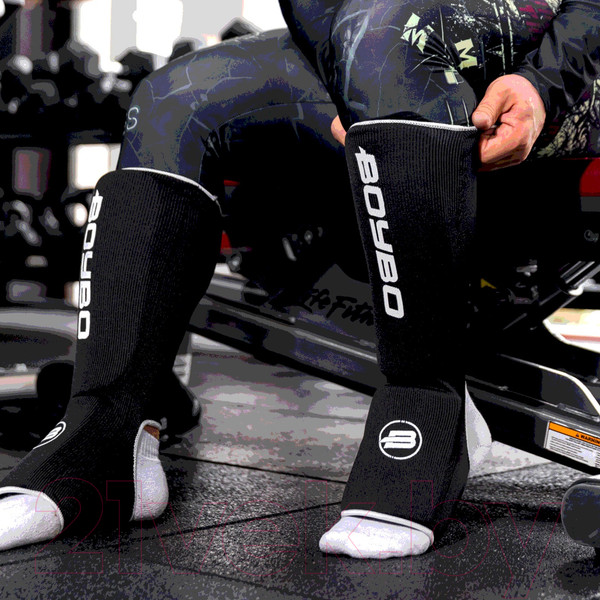 Изображение товара Защита голень-стопа для единоборств BoyBo BF243 (XL, черный)