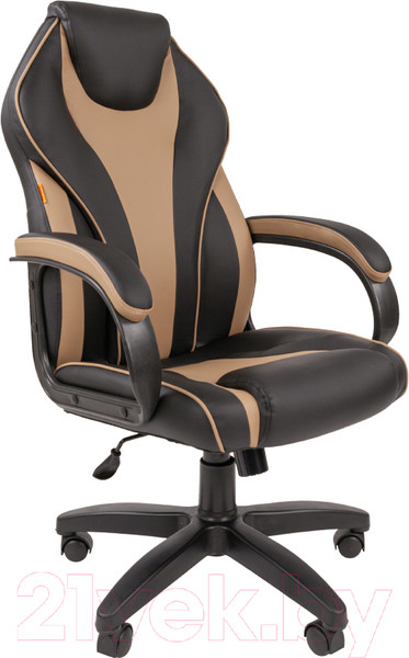 Изображение товара Кресло офисное Chairman 299 (экопремиум черный/бежевый)
