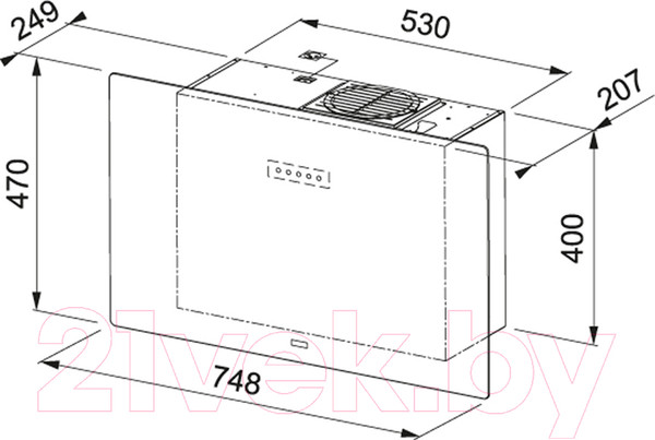 Изображение товара Вытяжка наклонная Franke Maris Free by Dror Maris Free 80 (330.0542.181)