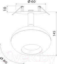 Изображение товара Точечный светильник Elektrostandard 9925 LED 8W 4200K (белый)