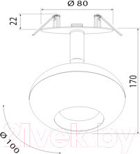 Изображение товара Точечный светильник Elektrostandard 9926 LED 12W 4200K (черный)