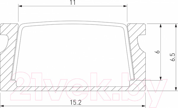 Изображение товара Профиль для светодиодной ленты Elektrostandard LL-2-ALP006 (черный/белый)