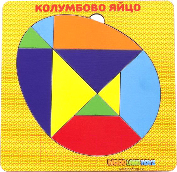 Изображение товара Развивающая игрушка WoodLand Toys Головоломка. Колумбово яйцо / 083213