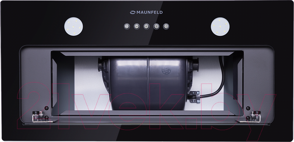 Изображение товара Вытяжка скрытая Maunfeld Trapeze 601GG (черный)