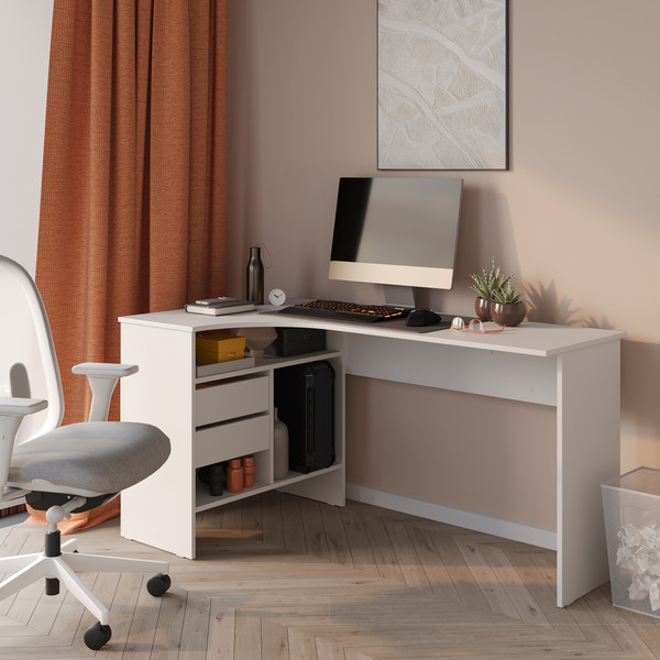 Изображение товара Компьютерный стол Сокол-Мебель СПМ-25 (левый, белый)