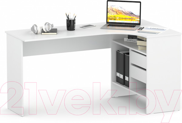Изображение товара Компьютерный стол Сокол-Мебель СПМ-25 (правый, белый)