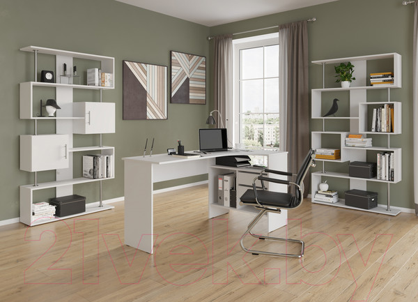 Изображение товара Компьютерный стол Сокол-Мебель СПМ-25 (правый, белый)