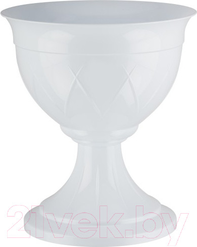 Изображение товара Кашпо Santino Лилия на ножке / URLIL140WHT (белый)