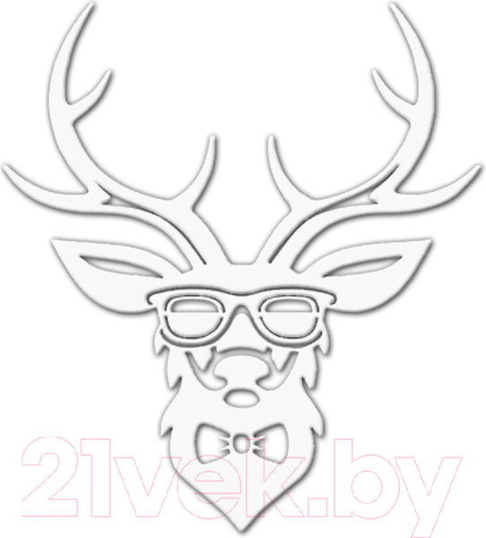 Изображение товара Декор настенный Arthata Олень в очках 30x35-V / 049-1 (белый)