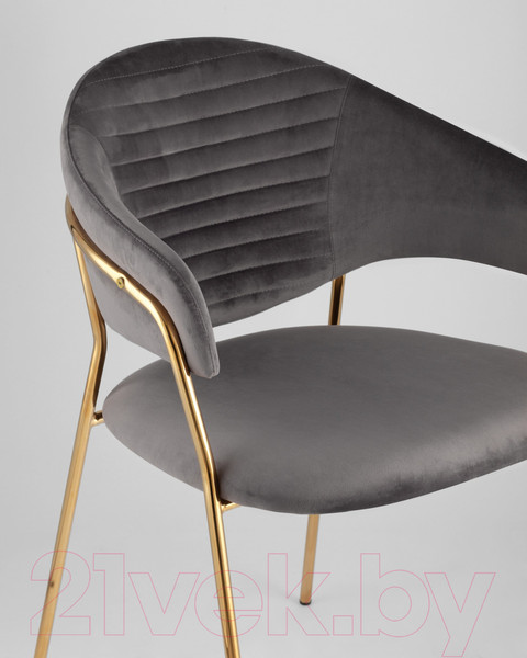 Изображение товара Стул Stool Group Эвита / FDC8022 DARK GREY FUT-81 (вельвет темно-серый)