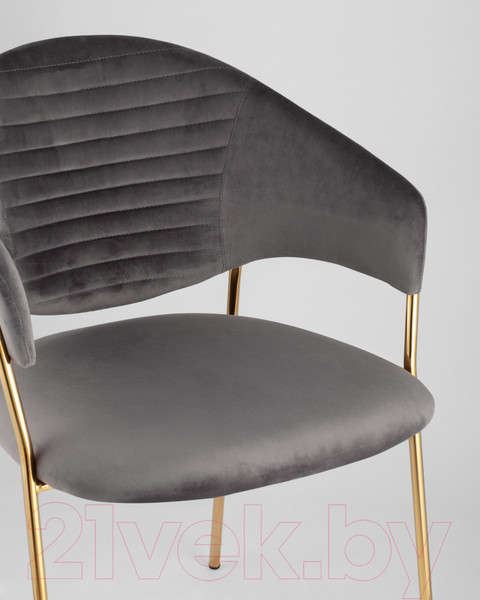 Изображение товара Стул Stool Group Эвита / FDC8022 DARK GREY FUT-81 (вельвет темно-серый)