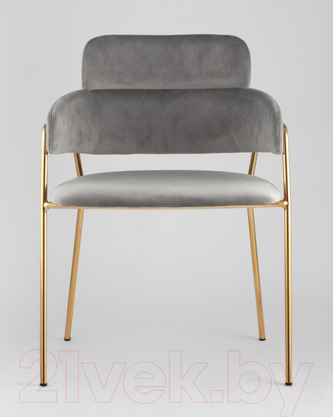 Изображение товара Стул Stool Group Полин / FDC6085 LIGHT GREY FUT-79 (вельвет светло-серый)