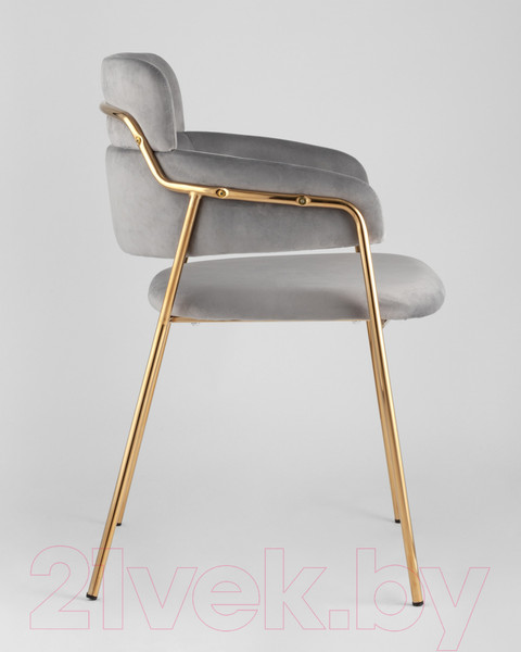 Изображение товара Стул Stool Group Полин / FDC6085 LIGHT GREY FUT-79 (вельвет светло-серый)