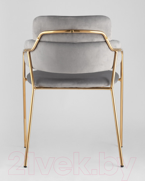 Изображение товара Стул Stool Group Полин / FDC6085 LIGHT GREY FUT-79 (вельвет светло-серый)