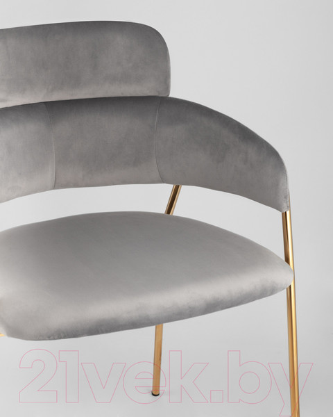 Изображение товара Стул Stool Group Полин / FDC6085 LIGHT GREY FUT-79 (вельвет светло-серый)