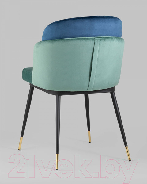Изображение товара Стул Stool Group Пенелопа / FDC8054 FUT-70 + FUT-40 (велюр мятный/синий)
